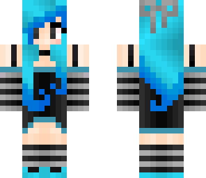 mswaffleface's emo skin blue