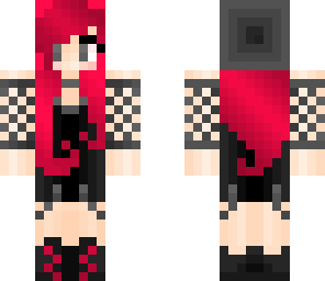 mswaffleface's emo girl skin pink