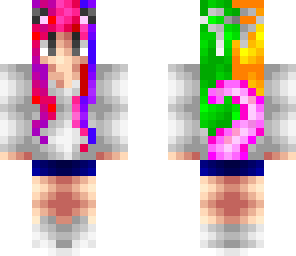 rainbow cat girl