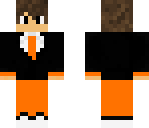 teenage boy with orange pants