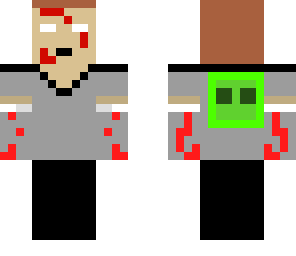 herobrine con slime en la espalda
