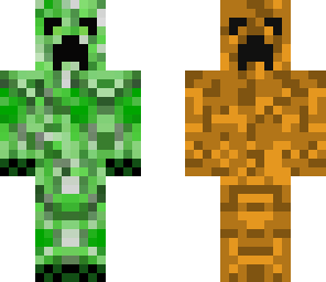 green and orange creeper