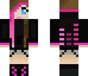 black hoodie girl
