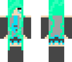 hatsune miku minecraft skin