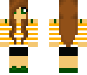 orange and green girl