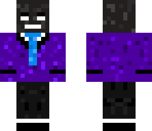 wither boss in a purple suit