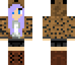ocelot gurl with purple hair