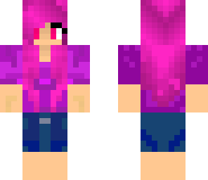 pink hair girl