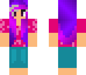 awsome purple hair skin