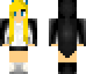 blond penguin girl