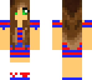 cute bleu and red girl