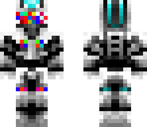 glitched robot man