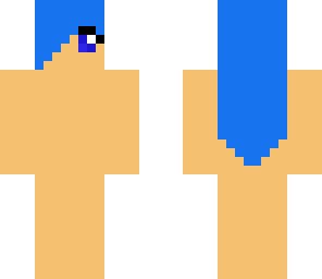 make your own blue hair skin