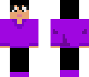 guy with purple shirt and black pants