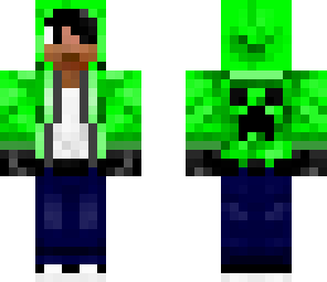green hoodie