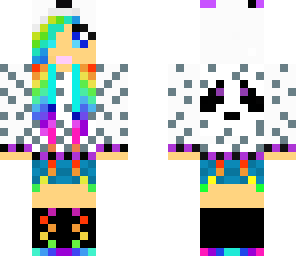 rainbow panda girl