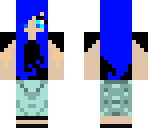 blue hair female