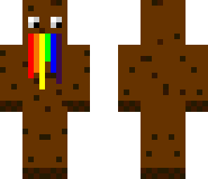 cookie monster spewing rainbows