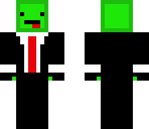 green derp in a suit