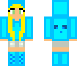 blue slime girl