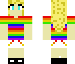 rainbow blonde girl