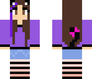 purple cat girl