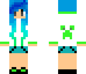 greenish bluish girl