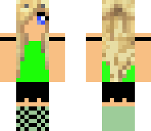 cat girl green