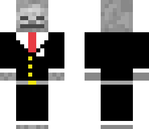 skeleton in a suit
