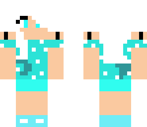white and teal girl