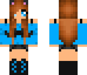 blue mustache girl