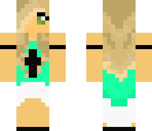 blond girl with bow