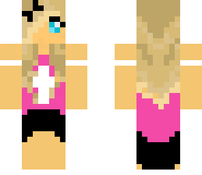 blond girl with bow