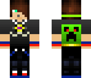 creepersnightmc youtuber skin mix