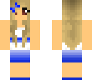 blonde and blue girl