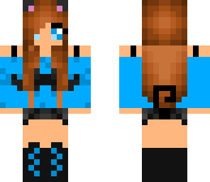 cat girl-blue