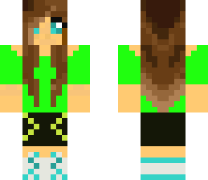 cute green girl -edit-