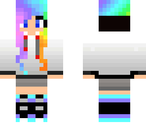 rainbow cool girl