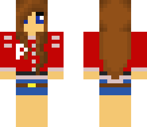 red varsity girl