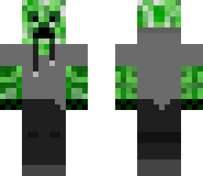 fixed creeper in a hoodie