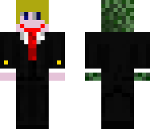 blonde suit