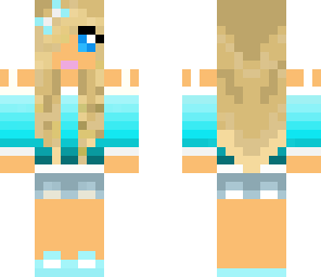 pretty blue skin