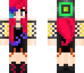 mswaffleface's emo girl skin pink edited