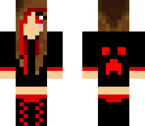 red creeper dj girl