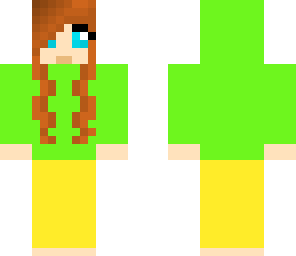 cute green hoodie girl