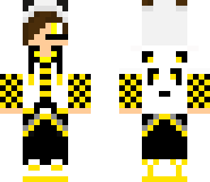 gamer panda teen yellow
