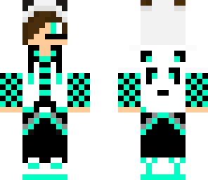 gamer panda teen aqua