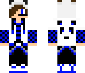 gamer panda teen blue