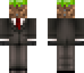 completed dirt block suit man