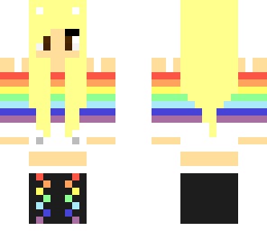 rainbow blonde panda